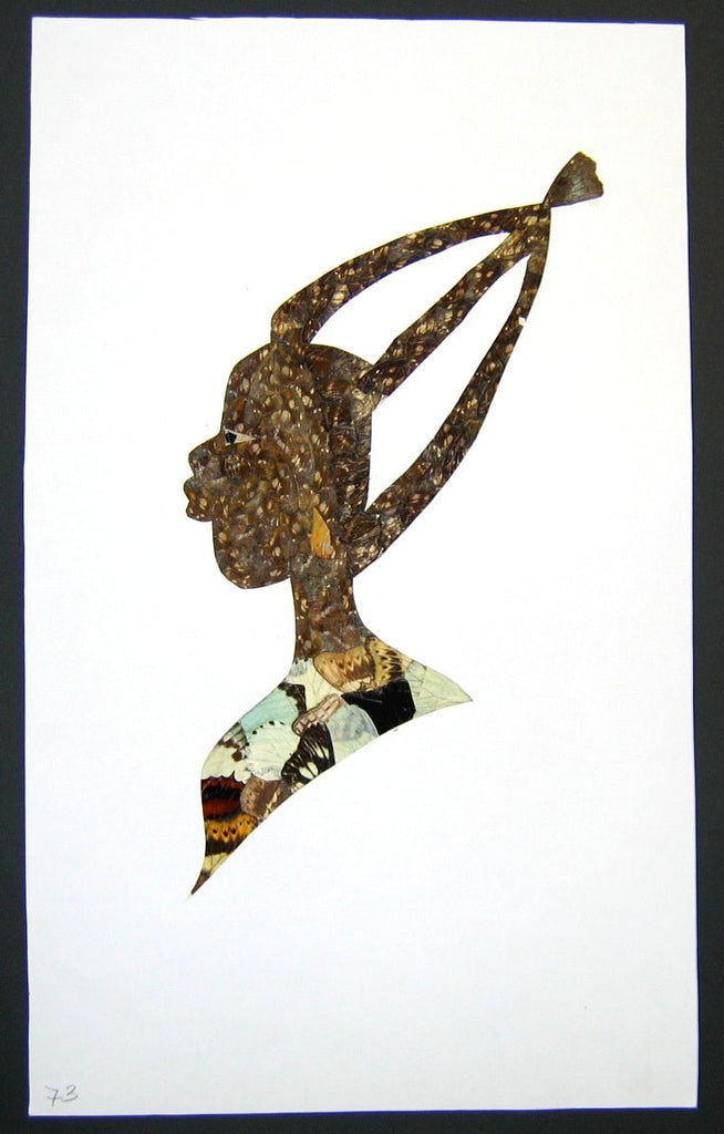 Woman Profile - Unframed W73 – Butterfly Utopia