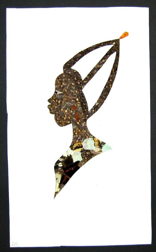 african butterfly wing art