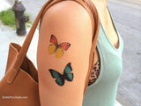 butterflies temporary tattoos